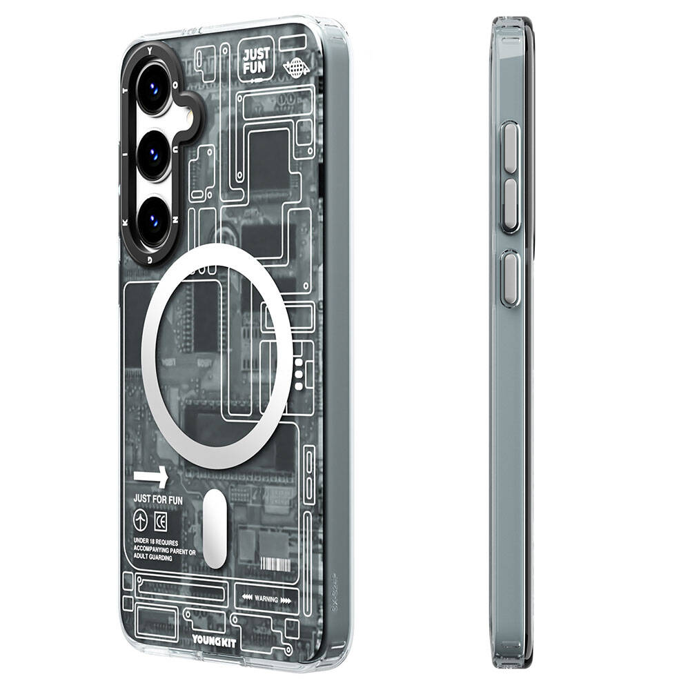 YoungKit Technology Serisi Galaxy S24 Magsafe Şarj Özellikli Telefon Kılıfı - 7 YoungKit Technology Serisi Galaxy S24 Magsafe Şarj Özellikli Telefon Kılıfı - 7
